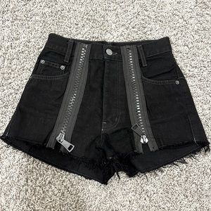 Carmar Denim LF Zipper Black Jean Shorts